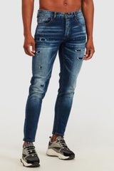 Alessandro Zavetti Apollo 002 Slim Fit Blue Denim Jean