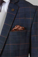 Marc Darcy JENSON - Marine Navy Check Blazer