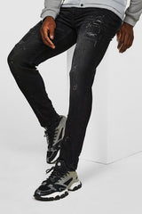 Alessandro Zavetti Apollo 005 Slim Fit Denim Jean Black