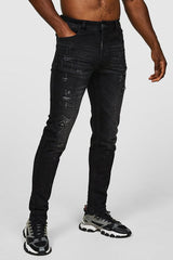 Alessandro Zavetti Apollo 005 Slim Fit Denim Jean Black