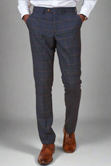 Marc Darcy JENSON - Marine Navy Check Trousers