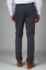 Marc Darcy JENSON - Marine Navy Check Trousers