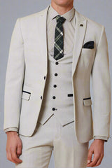 Marc Darcy BROMLEY - Stone Check Blazer