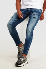 Alessandro Zavetti Apollo 002 Slim Fit Blue Denim Jean