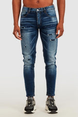 Alessandro Zavetti Apollo 002 Slim Fit Blue Denim Jean