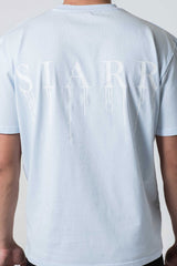 SIARR DRIP TEE – BABY BLUE/WHITE